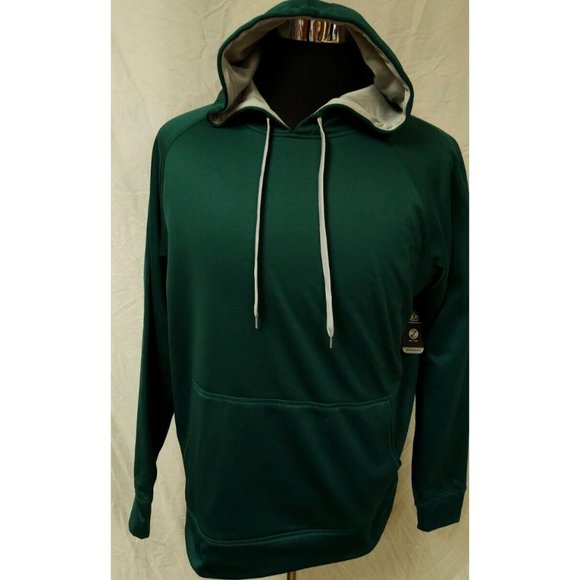 Cascade Sport Mens Large Dark Green Moisture Wicking Performance Hoodie - Picture 1 of 9